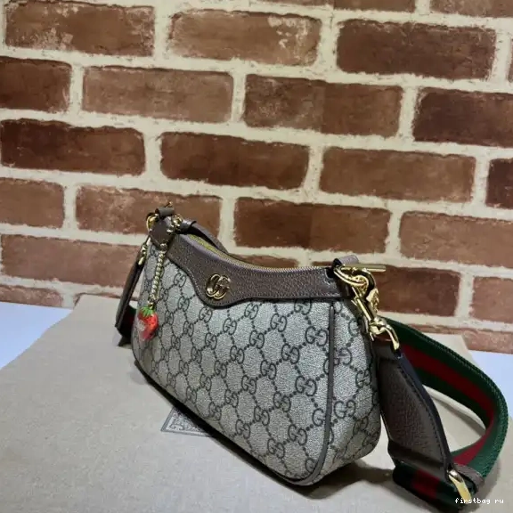 First bag ru shoulder Gucci Ophidia bag-25*15.5*6cm small 0629